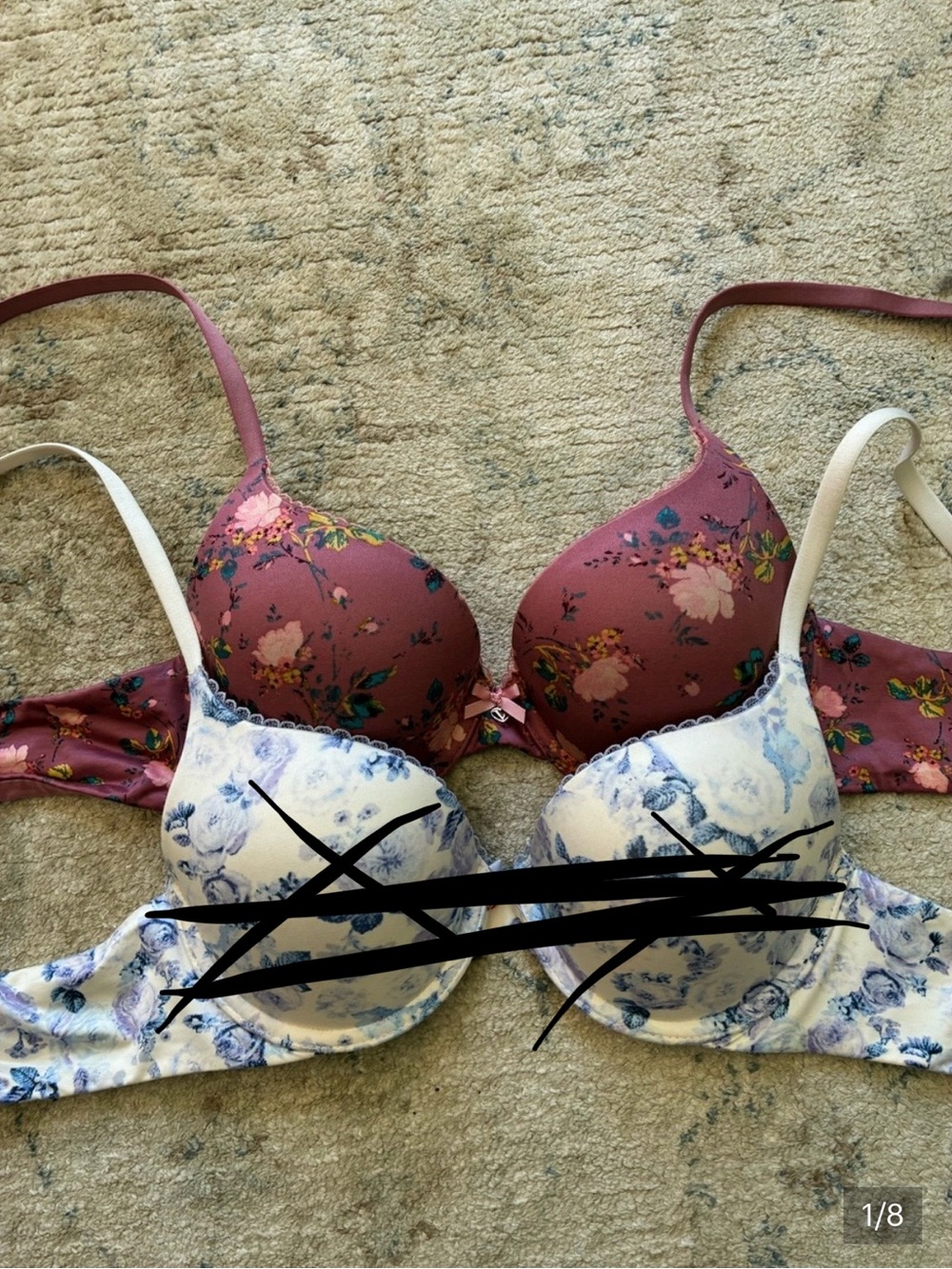 Pink Body by Victoria Perfect Shape floral print bra 34B